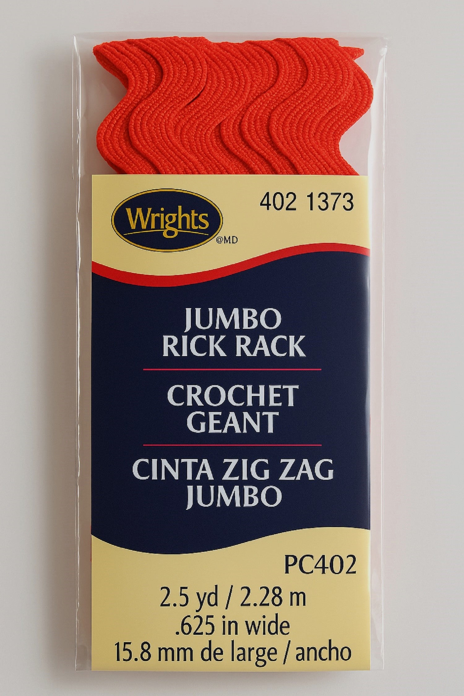 Wrights Jumbo Rick Rack Trim – 2.5 Yards