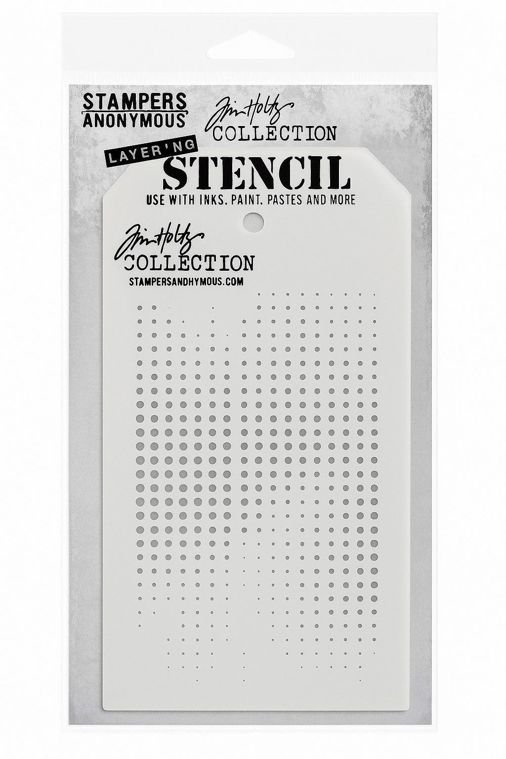 Tim Holtz Layering Stencil - Dot Fade (THS006) by Stampers Anonymous