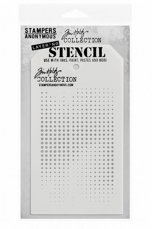Tim Holtz Layering Stencil - Dot Fade (THS006) by Stampers Anonymous